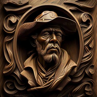 3D model Charles Sprague Pierce American artist (STL)